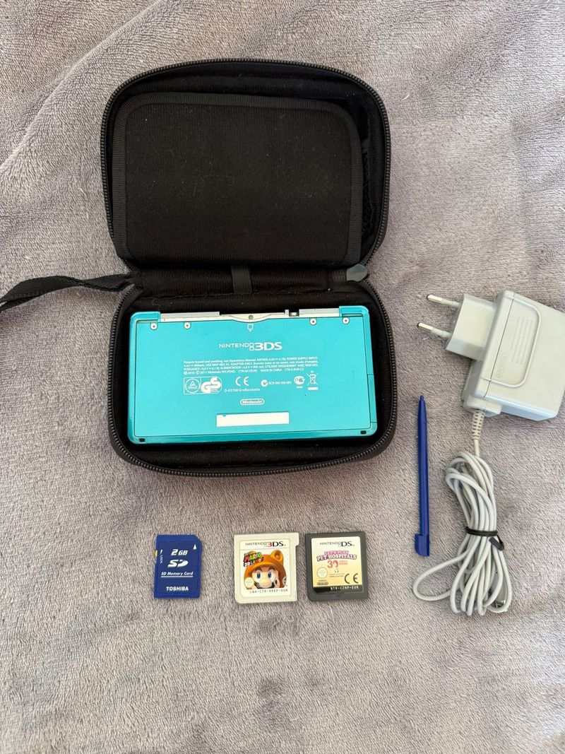 Nintendo 3DS Azul/Verde con Accesorios afbeelding 5