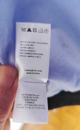 Kimono Antik Batik bordado algodón ligero Talla S