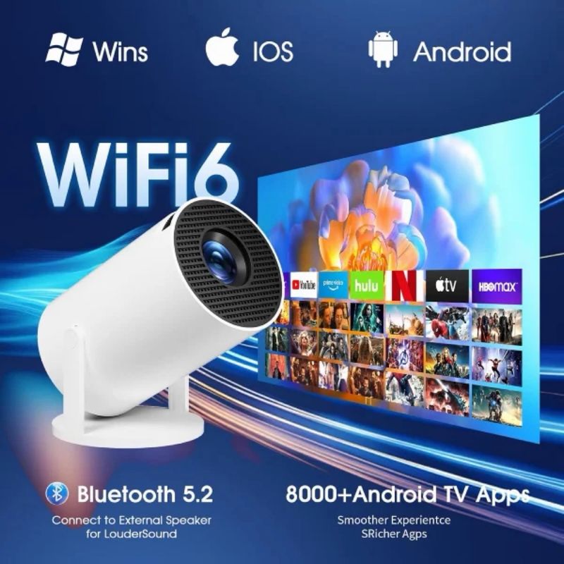 Proyector Gaimoo GM200 4K WiFi Bluetooth afbeelding 5
