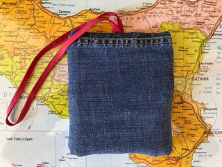 Portatabacco in jeans