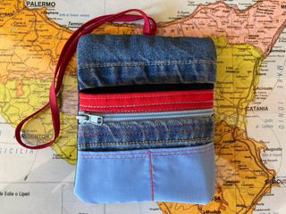 Portatabacco in jeans