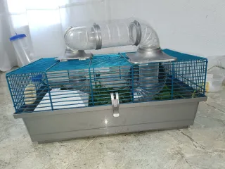 Jaula para hámster con túneles