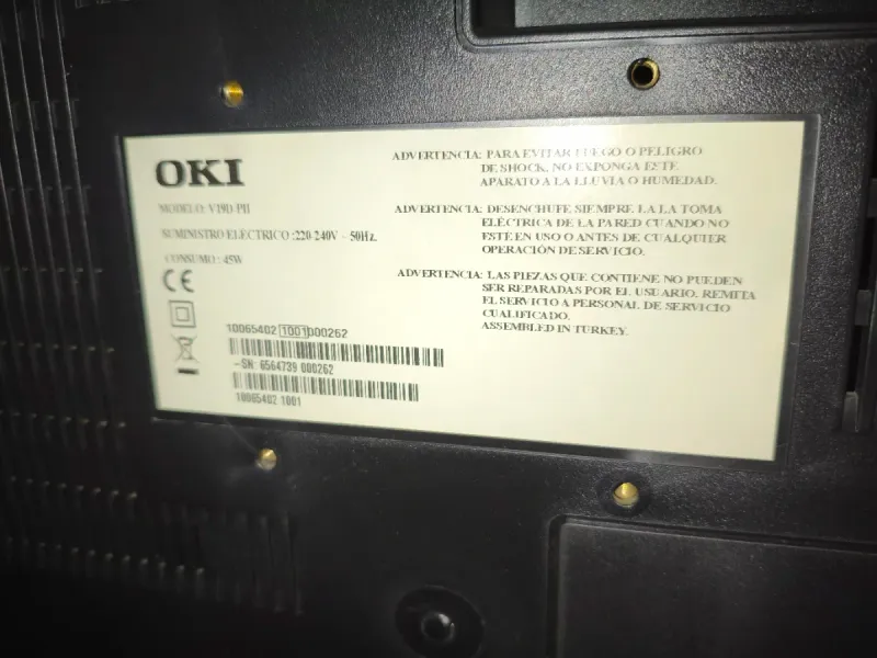 TV OKI auxiliar HD HDMI TDT afbeelding 4