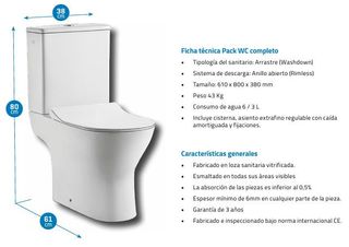INODORO SEMICOMPACTO DUAL