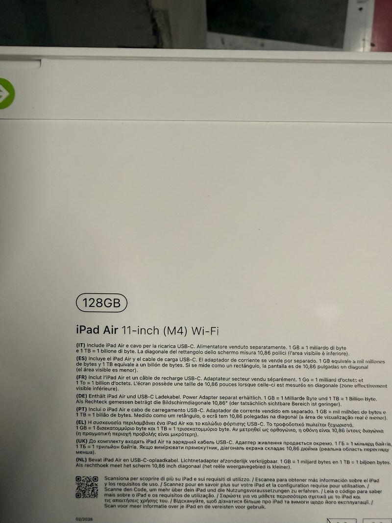 NUEVO iPad Air M4 128GB (2026) Gris espacial afbeelding 3