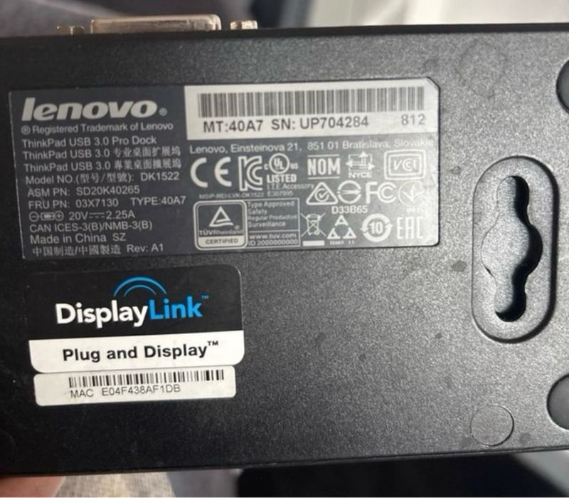 Lenovo ThinkPad Pro Docking Station afbeelding 5