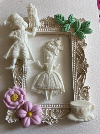 Figura de porcelana fría estilo antiguo