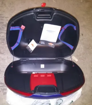 Maleta Moto Kappa Azul Suzuki Nueva