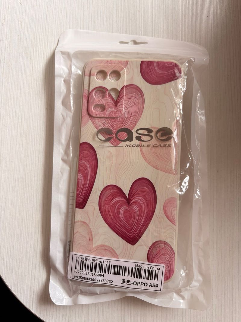 Funda móvil OPPO A54 Corazones Rosas