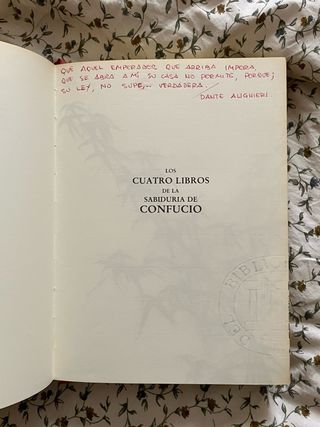Los cuatro libros de la sabiduría de confucio