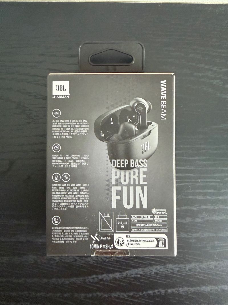 Auriculares JBL Wave Beam Negros afbeelding 2