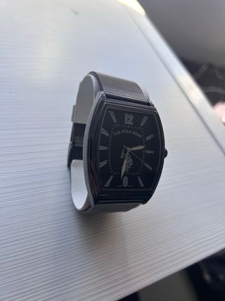 Reloj U.S. Polo Assn. Negro y Plateado