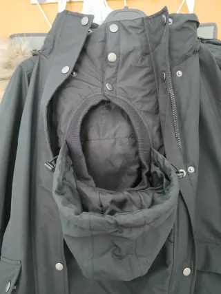 Abrigo de porteo negro