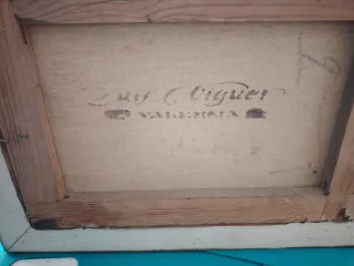 Cuadro al óleo con firma