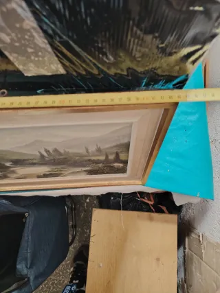 Cuadro al óleo con firma