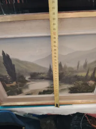 Cuadro al óleo con firma