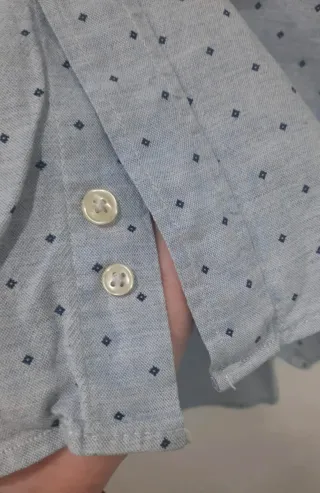 Camisa manga larga estampada de Zara