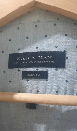 Camisa manga larga estampada de Zara