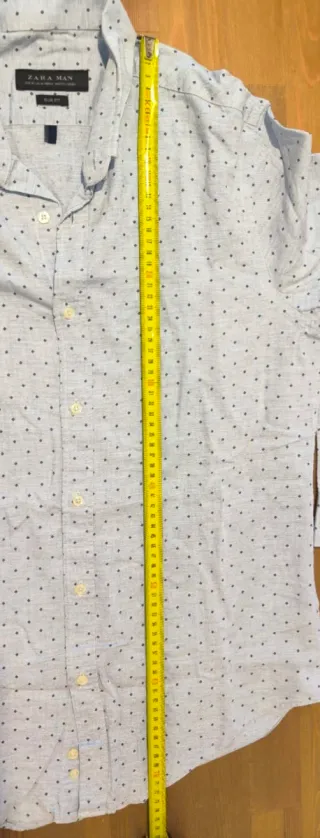 Camisa manga larga estampada de Zara