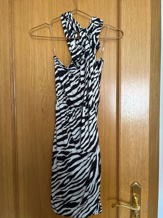 Vestido estampado cebra