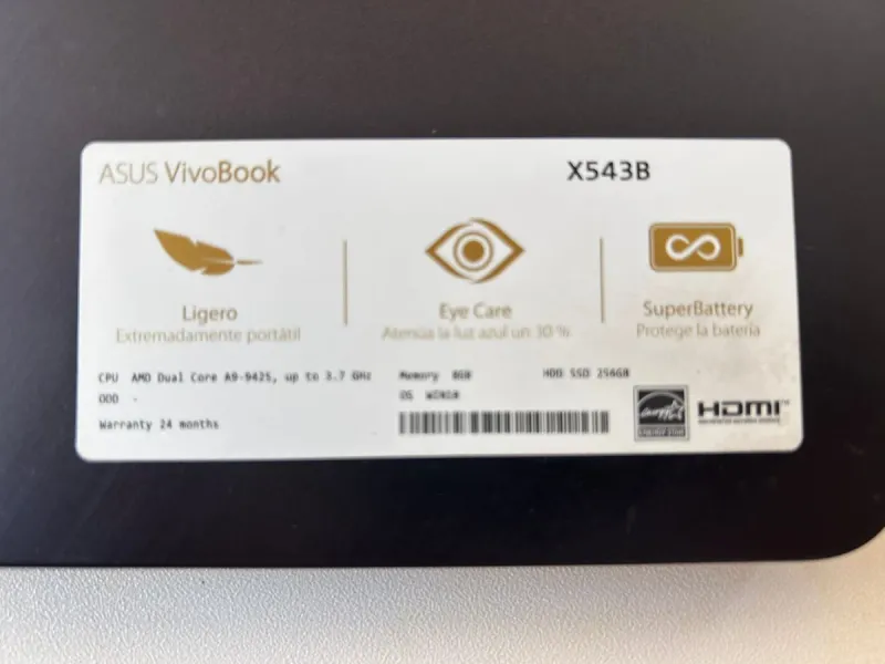 Portatil asus con caja original afbeelding 6