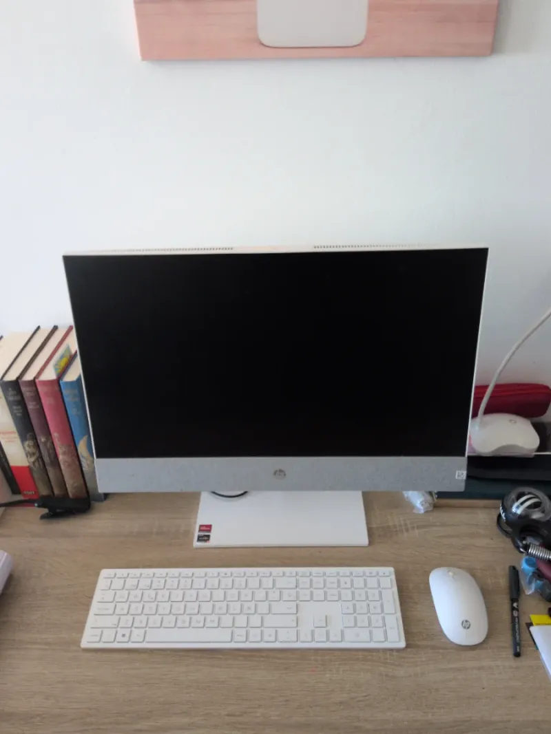 HP All-in-One Pavilion Gris y Blanco