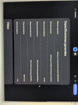 HP All-in-One Pavilion Gris y Blanco