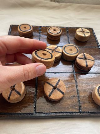Juego de Mesa Tres en Raya (Gato) Madera