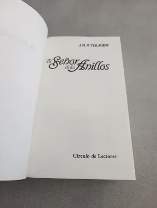 El Señor de los Anillos. J.R.R. Tolkien. Círculo