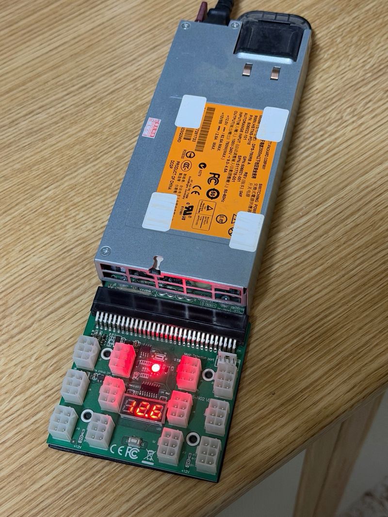 Fuente HP 750W + Placa Breakout afbeelding 3
