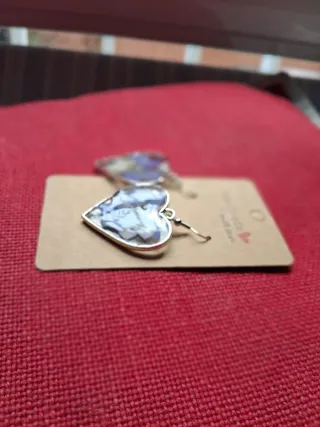Orecchini Cuore Fiori Secchi