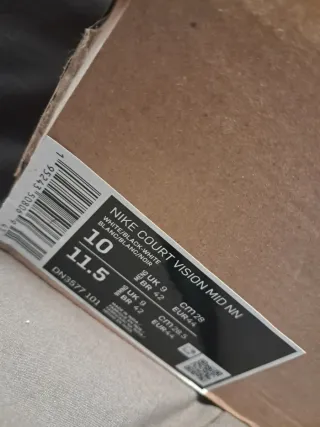 Nike Court Vision Mid NN Blancas y Negras