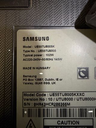 Televisor Samsung 55 UE55TU8005KXXC