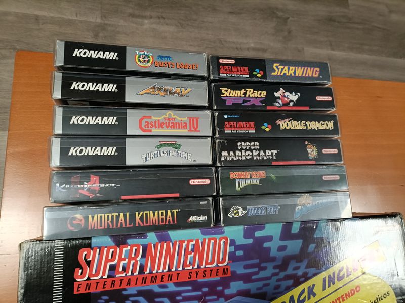 Super Nintendo Consola + Lote Juegos afbeelding 3