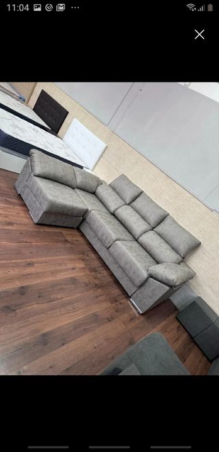 Divano Chaise Longue Reversibile con Sedili Reclinabili