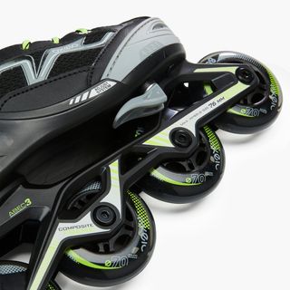 Patines Línea Niños Oxelo ajustable 4 tallas Fit 3 Gris