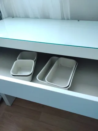 Tocador Malm Ikea (Alicante)Blanco Cristal