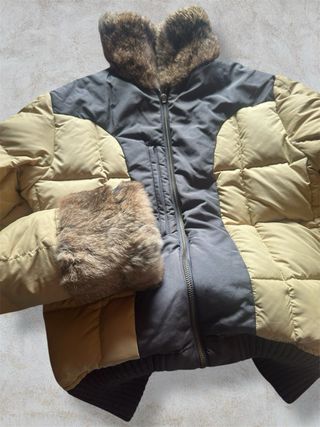 Chaqueta Plumas Reversible Woolrich con Pelo