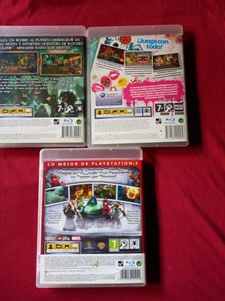 Pack 3 Juegos PS3: Ratchet and clank Little Big...