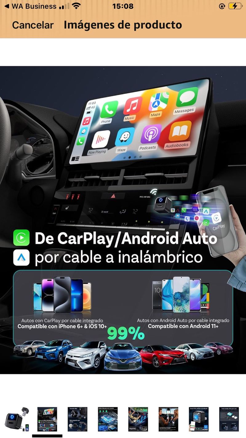 Adaptador Inalámbrico Car OTTOCAST Mini Pico afbeelding 3
