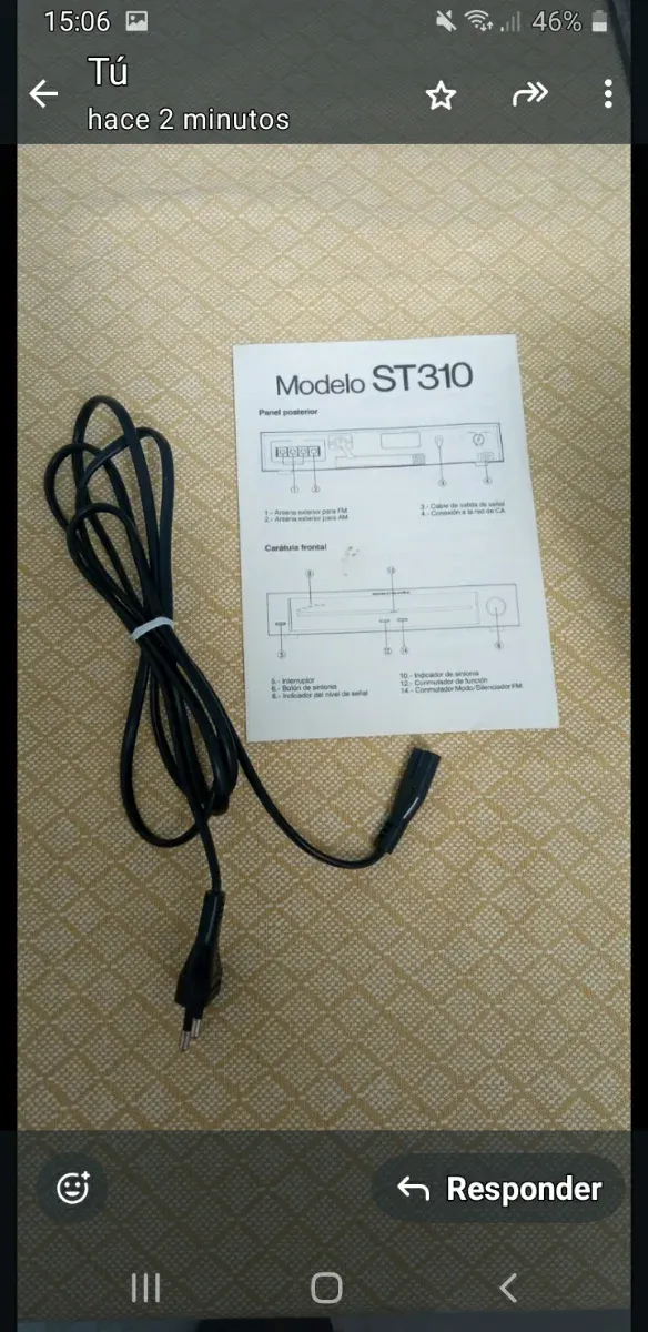 Sintonizador Marantz ST310 Plata afbeelding 9