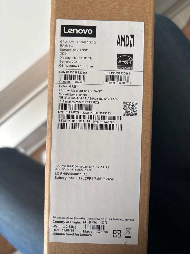 Portátil Lenovo IdeaPad S145 Portátil 15” SSD afbeelding 8