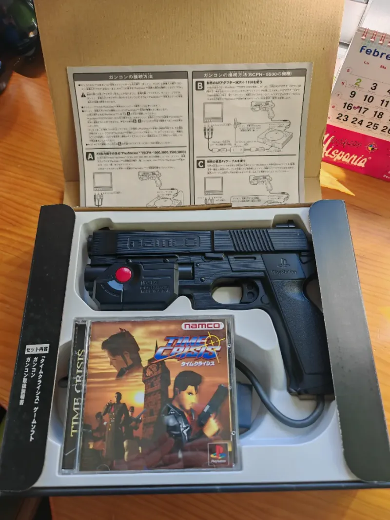 Pack Time Crisis + GunCon PS1 Namco japonés afbeelding 7