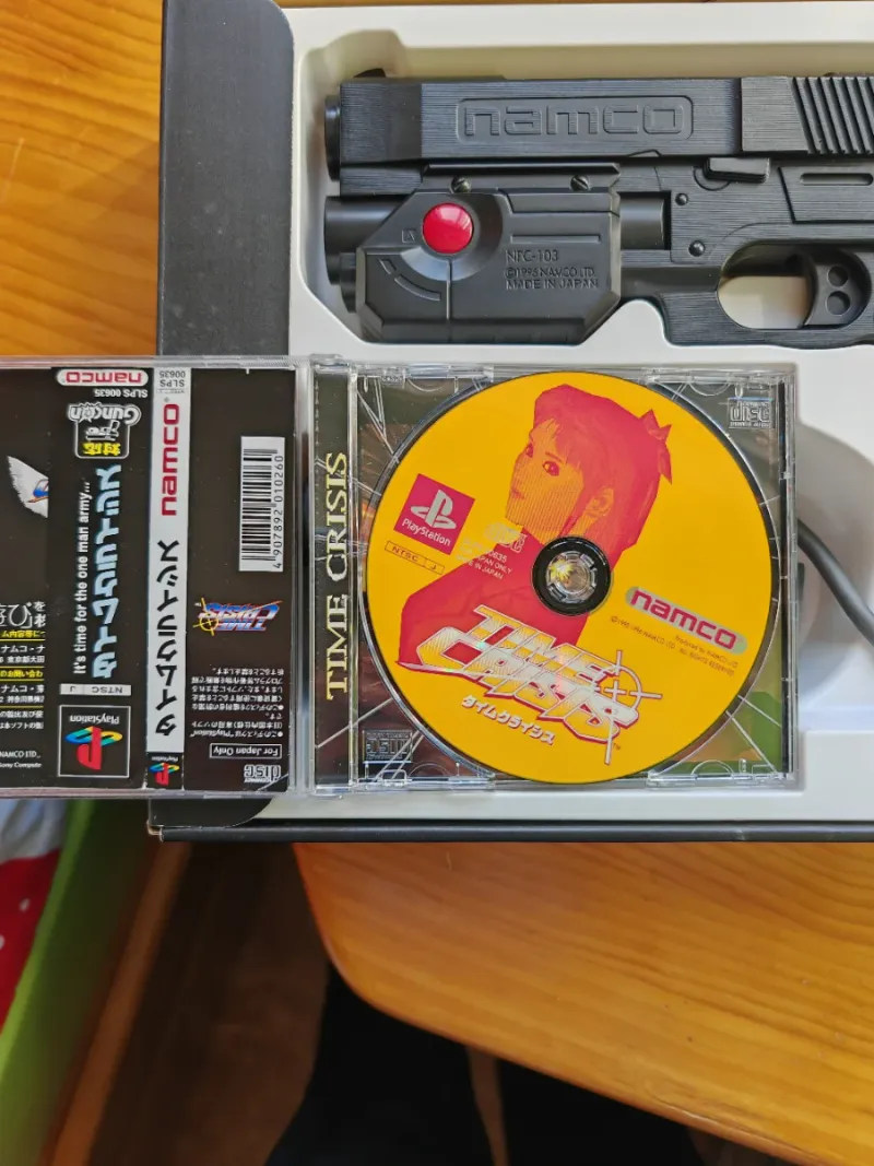Pack Time Crisis + GunCon PS1 Namco japonés afbeelding 9