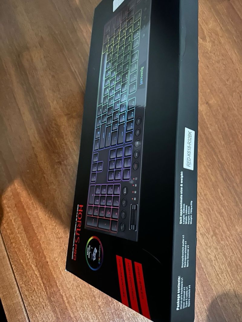 Teclado Redragon Horus Pro K618 Negro afbeelding 2