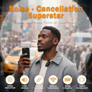 Microfono Lavalier Wireless Display iPhone/Android