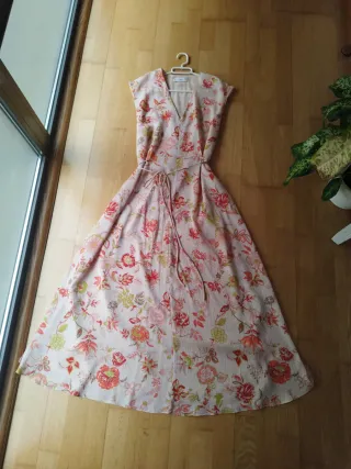 Vestido largo estampado floral verano