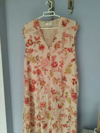 Vestido largo estampado floral verano