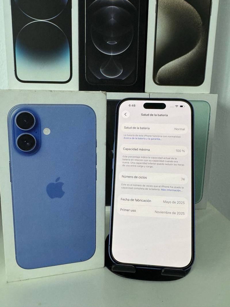 iPhone 16 Azul con Garantía afbeelding 4