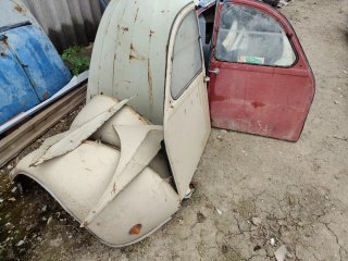 Guardabarros, puertas,capo y aletas Citroën 2CV